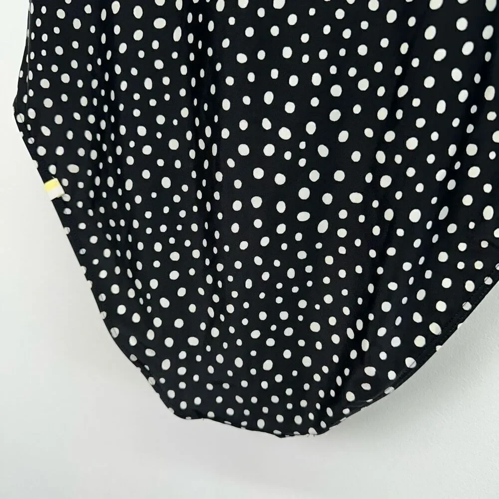 Summersalt Women’s The Ruffle Oasis Limited Edition On the Dot Black and White P